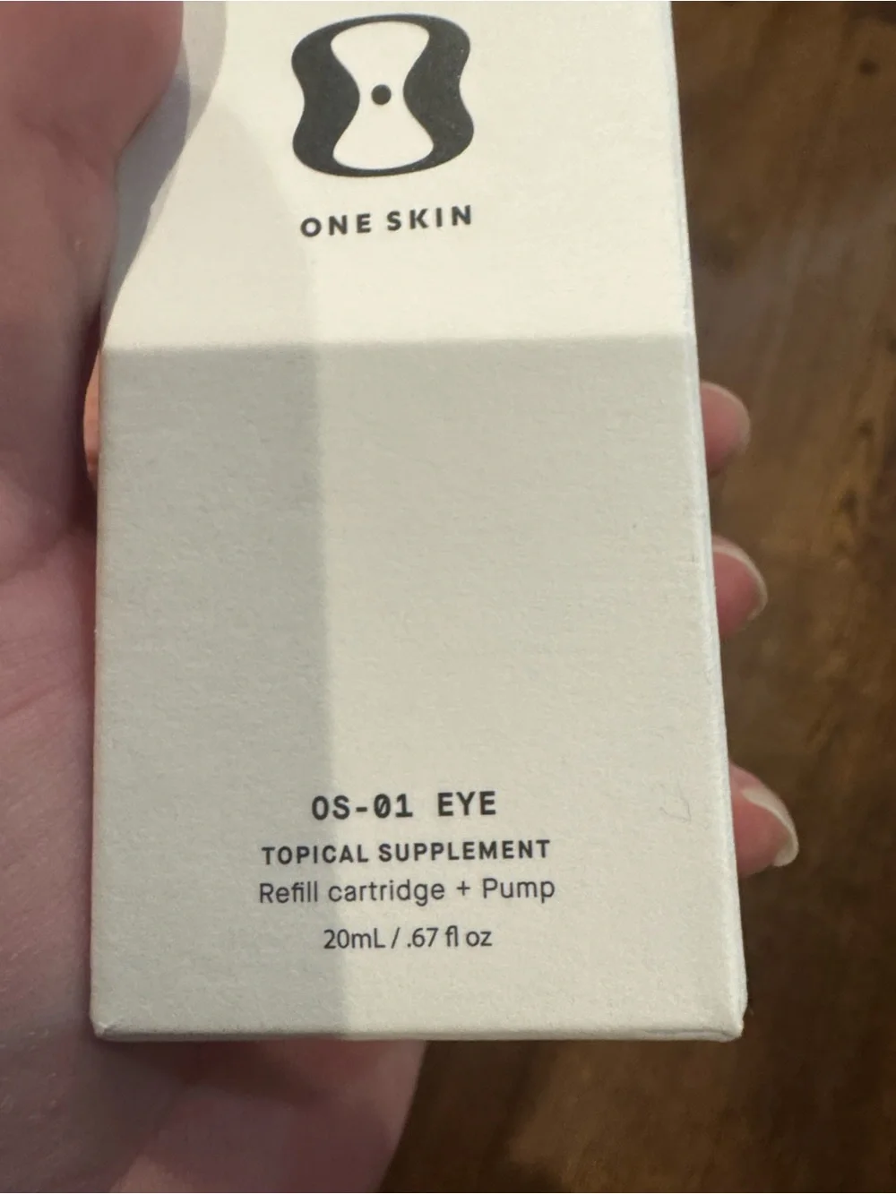 One Skin/OS-01 Eye Topical Supplement Cream Refill Cartridge + Pump/Exp: 02/2028